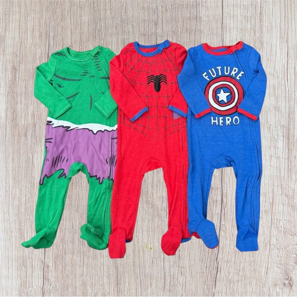 Superhero Kids Footed Pajamas